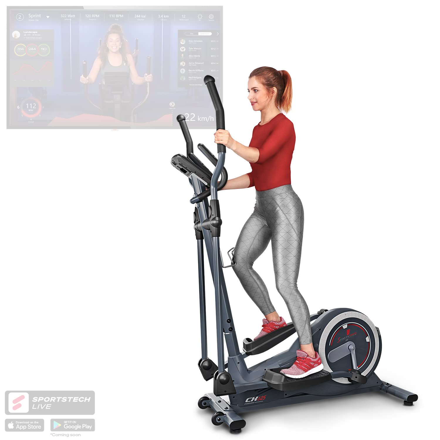Sportstech CX625 mejor elíptica para casa 2026 volante 25kg