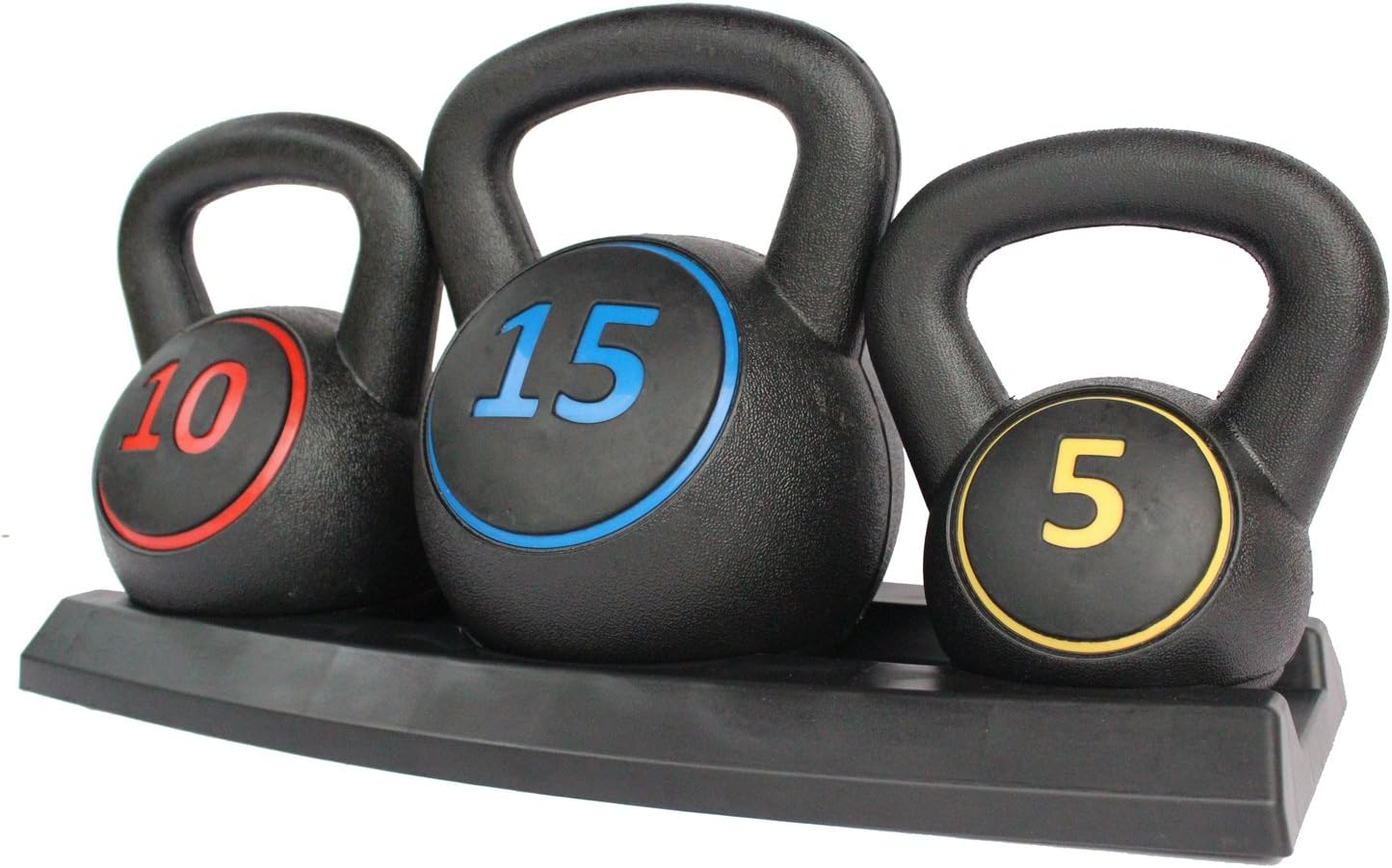 Set kettlebells 3 pesos 8-12-16kg para entrenamiento en casa