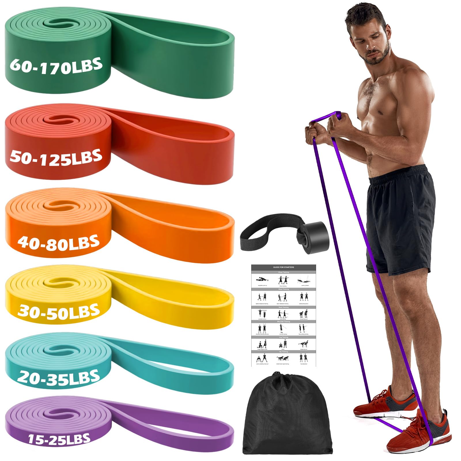 Bandas de resistencia fitness set