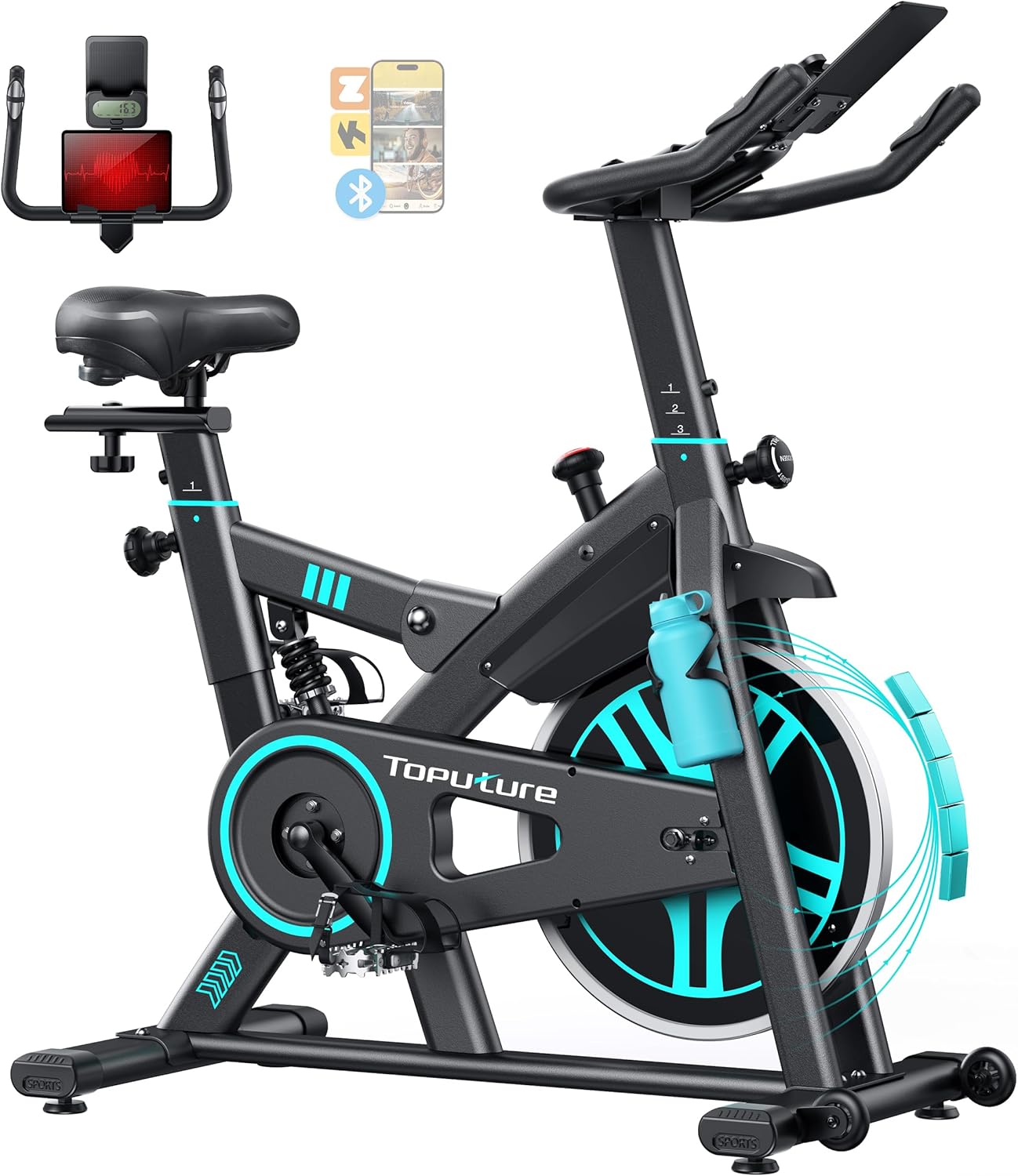 Toputure bicicleta estática para casa